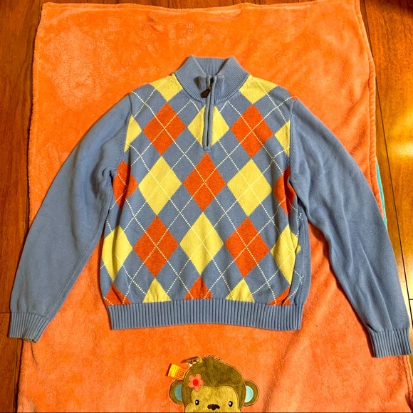 BROOKS BROTHERS Boy Argyle Plaid print on front - Picture 8 of 11